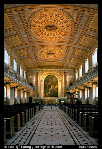 Chapel, Old Royal Naval College. Greenwich, London, England, United Kingdom