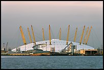 Millenium Dome at sunset. Greenwich, London, England, United Kingdom