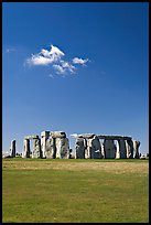 Prehistoric monument of megaliths, Stonehenge, Salisbury. England, United Kingdom (color)