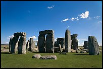 Circle with stone lintels, Stonehenge, Salisbury. England, United Kingdom ( color)