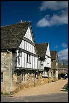 Half-timbered houses, Lacock. Wiltshire, England, United Kingdom