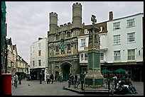 Cathedal Gate and monument. Canterbury,  Kent, England, United Kingdom (color)