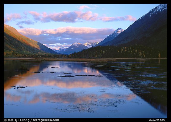 Evening Reflections, Lake Tern. Alaska, USA