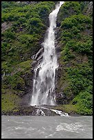 Bridalveil Falls, Keystone Canyon. Alaska, USA (color)