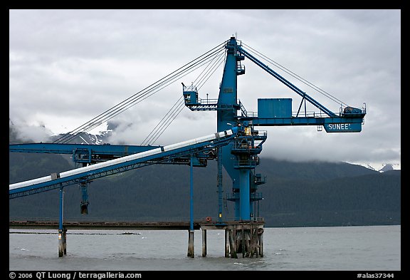 Coal unloading installation. Seward, Alaska, USA