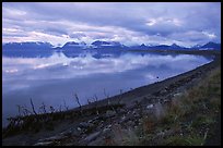 Katchemak Bay from the Spit, dusk. Homer, Alaska, USA (color)