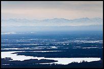 Alaska range rising above plain. Alaska, USA ( color)