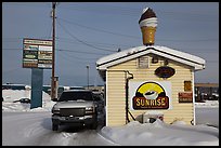 Drive through coffee shop. Fairbanks, Alaska, USA ( color)