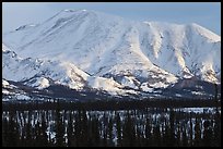 Mountains in winter. Alaska, USA