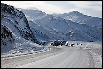 Atigun Pass in winter. Alaska, USA (color)