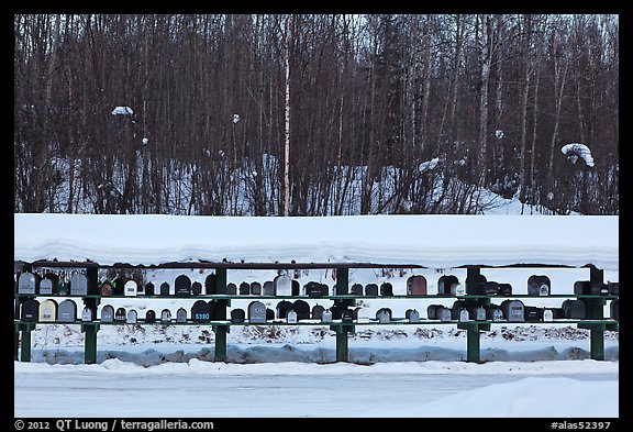 Mailboxes. Alaska, USA