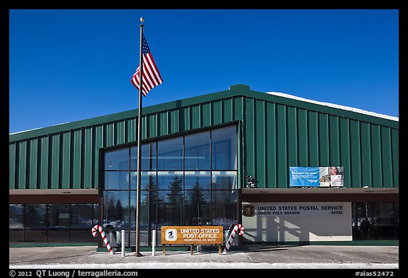 Post office. North Pole, Alaska, USA (color)