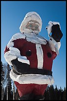 Giant Santa Claus statue. North Pole, Alaska, USA ( color)