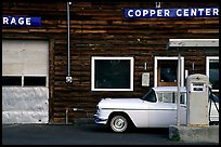 Gas station at Copper Center. Alaska, USA (color)