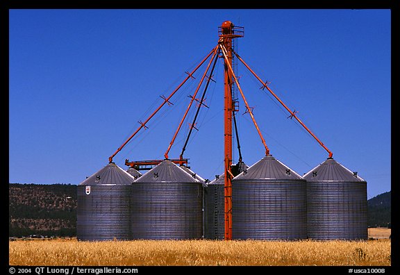 Agricultural silos. California, USA
