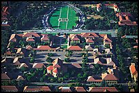 Aerial view of campus. Stanford University, California, USA (color)