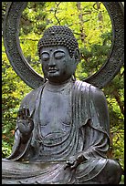 Buddha statue in Japanese Garden. San Francisco, California, USA