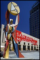 Sculpture and San Jose Museum of Art. San Jose, California, USA ( color)