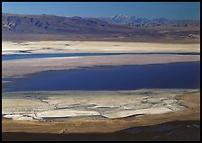 Owens Lake and desert ranges. California, USA (color)