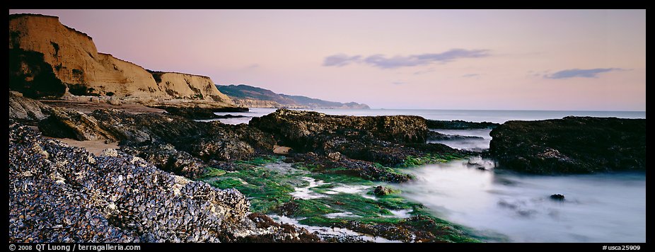 Seashore and cliffs. Point Reyes National Seashore, California, USA