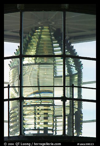 Lens of the Point Bonita Lighthouse. California, USA