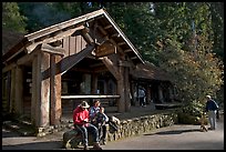 Park headquarters, afternoon. Big Basin Redwoods State Park,  California, USA ( color)