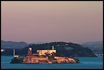 Alcatraz Island at sunset. San Francisco, California, USA