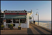 Restaurant on the Pier. Santa Cruz, California, USA (color)