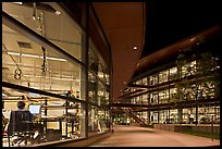 Labs at night, James Clark Center. Stanford University, California, USA
