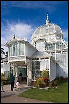 Entrance of the Conservatory of Flowers. San Francisco, California, USA