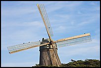 Dutch Mill and crows. San Francisco, California, USA (color)
