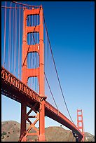 Golden Gate Bridge seen from Fort Point. San Francisco, California, USA