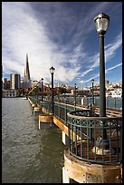 Pier 7 and city skyline. San Francisco, California, USA ( color)