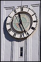 Big clock on the Ferry building. San Francisco, California, USA (color)