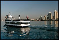 Ferry departing Coronado. San Diego, California, USA (color)