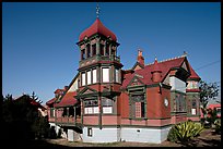 Victorian style Villa Montenzuma. San Diego, California, USA (color)