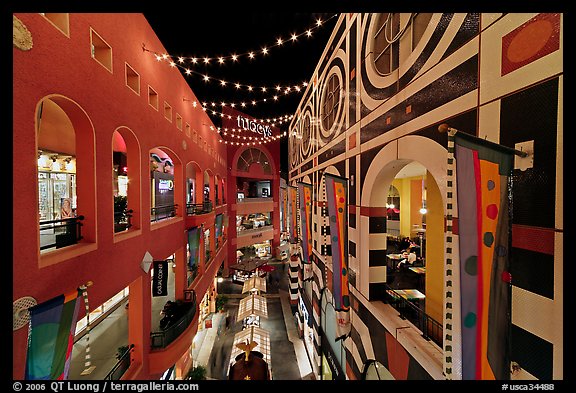 Horton Plaza shopping center, designed by Jon Jerde. San Diego, California, USA