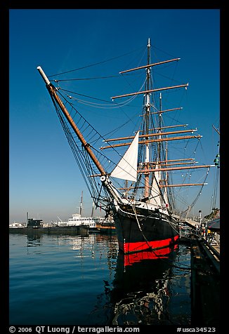 Star of India, the world's oldest active ship, Maritime Museum. San Diego, California, USA