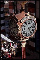 Jessops clock, called the finest street clock in the US. San Diego, California, USA (color)