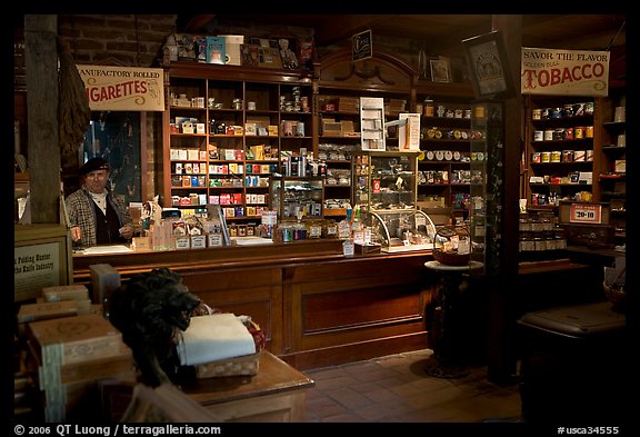 Tobacco shop, Old Town. San Diego, California, USA