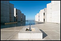 Salk Institute, designed by Louis Kahn. La Jolla, San Diego, California, USA (color)