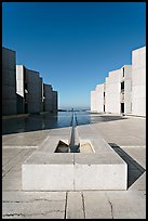 Salk Institute for biological studies designed by Louis Kahn, morning. La Jolla, San Diego, California, USA ( color)