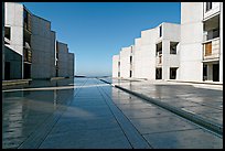 Salk Institude, called architecture of silence and light by architect Louis Kahn. La Jolla, San Diego, California, USA (color)