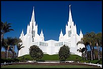 Mormon temple. San Diego, California, USA (color)