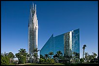 Crystal Cathedral, designed by architect Philip Johnson, afternoon. Garden Grove, Orange County, California, USA ( color)