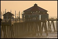 Huntington Pier, late afternoon. Huntington Beach, Orange County, California, USA