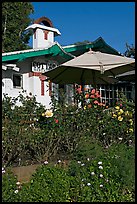 Garden and restaurant. Laguna Beach, Orange County, California, USA ( color)