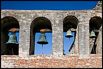 Bell Wall. San Juan Capistrano, Orange County, California, USA