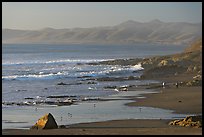 Cayucos State Beach, late afternoon. Morro Bay, USA (color)