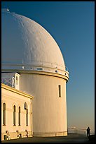 Dome housing the refractive telescope, Lick obervatory. San Jose, California, USA (color)